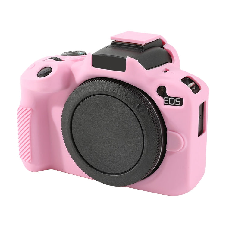 For Canon EOS R50 Soft Silicone Protective Case(Pink) by buy2fix