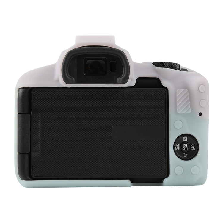 For Canon EOS R50 Soft Silicone Protective Case(Jello Pink Green) by buy2fix