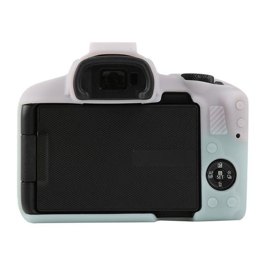 For Canon EOS R50 Soft Silicone Protective Case(Jello Pink Green) by buy2fix