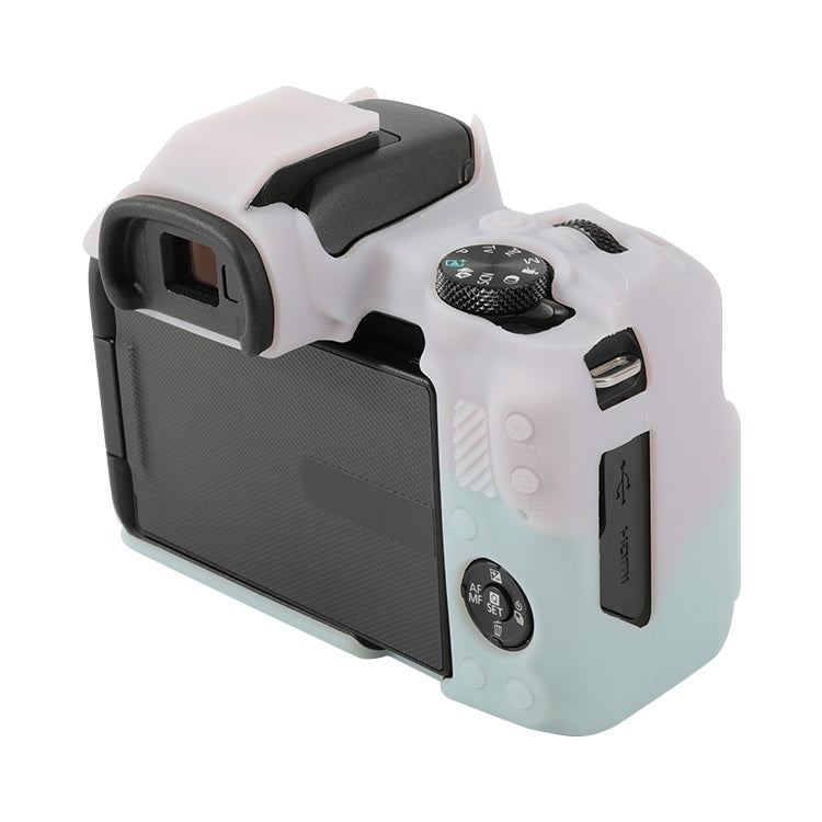 For Canon EOS R50 Soft Silicone Protective Case(Jello Pink Green) by buy2fix