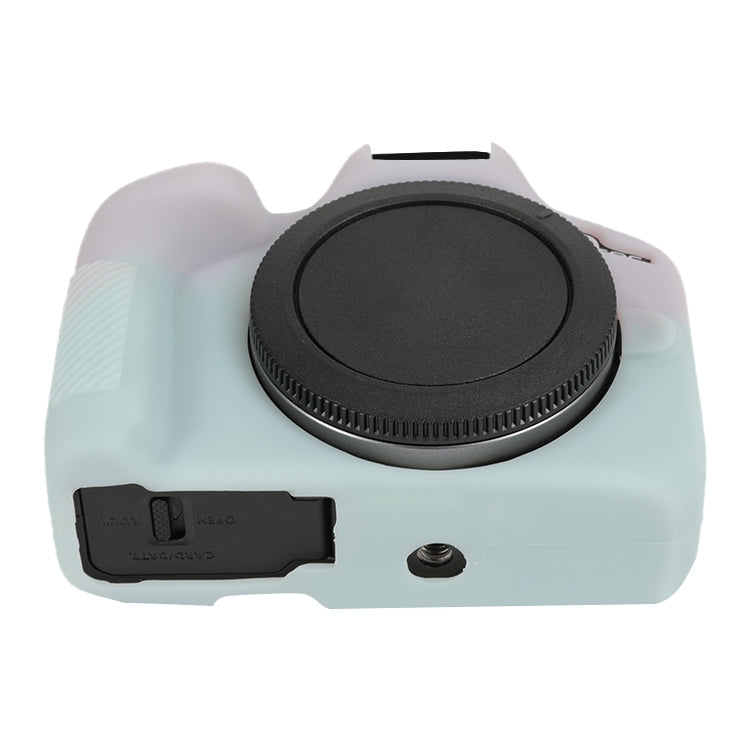 For Canon EOS R50 Soft Silicone Protective Case(Jello Pink Green) by buy2fix