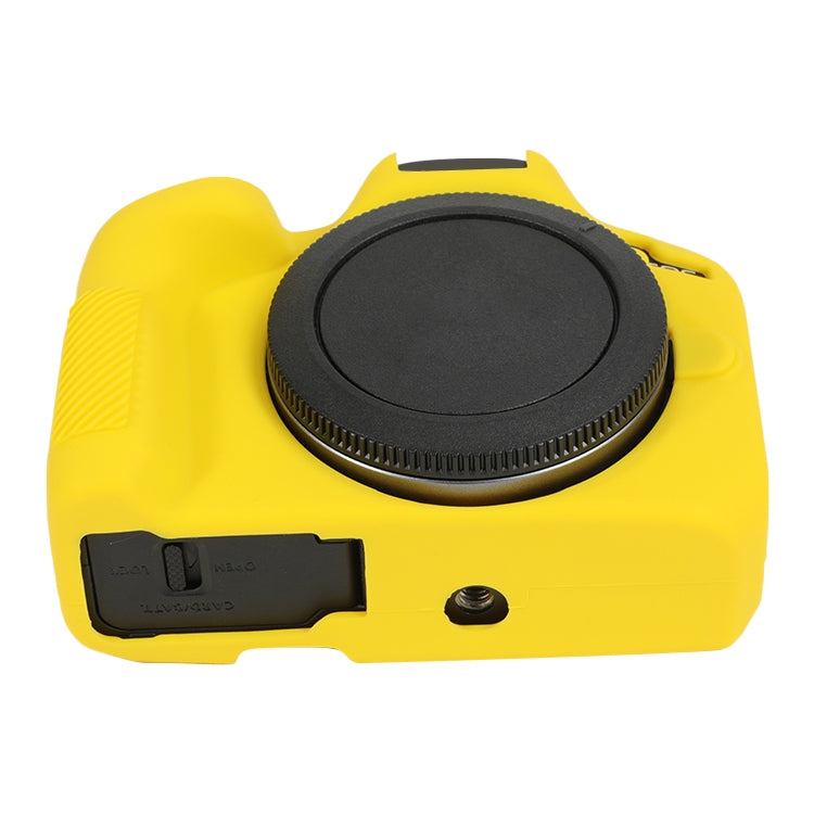 For Canon EOS R50 Soft Silicone Protective Case(Yellow) by buy2fix