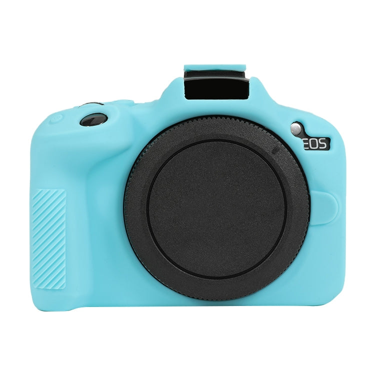 For Canon EOS R50 Soft Silicone Protective Case(Sky Blue) by buy2fix