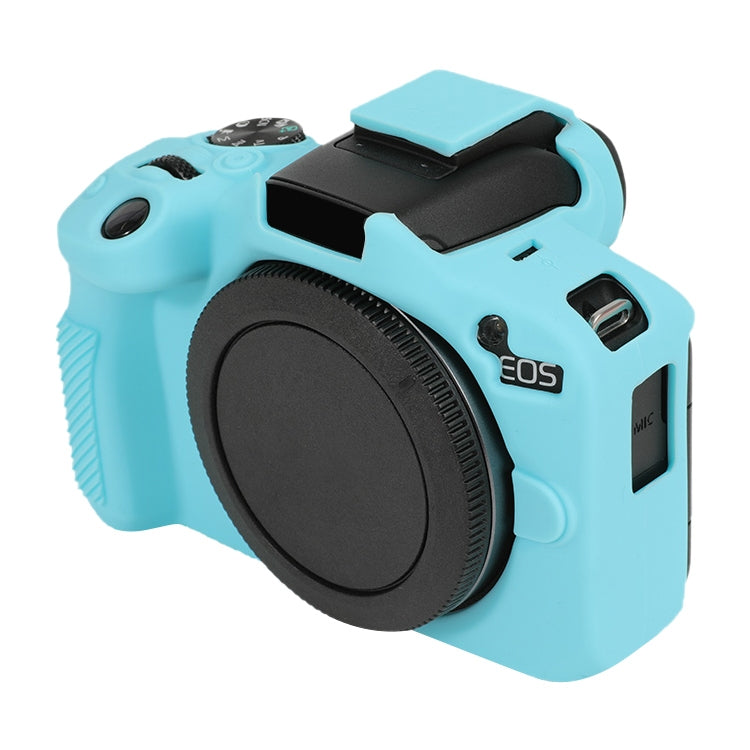 For Canon EOS R50 Soft Silicone Protective Case(Sky Blue) by buy2fix