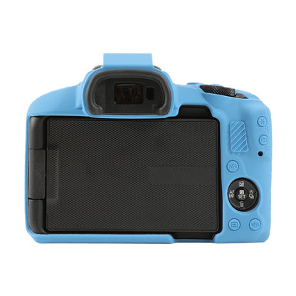 For Canon EOS R50 Soft Silicone Protective Case(Dark Blue) by buy2fix