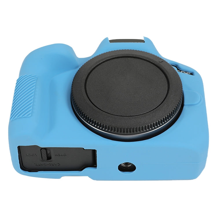 For Canon EOS R50 Soft Silicone Protective Case(Dark Blue) by buy2fix