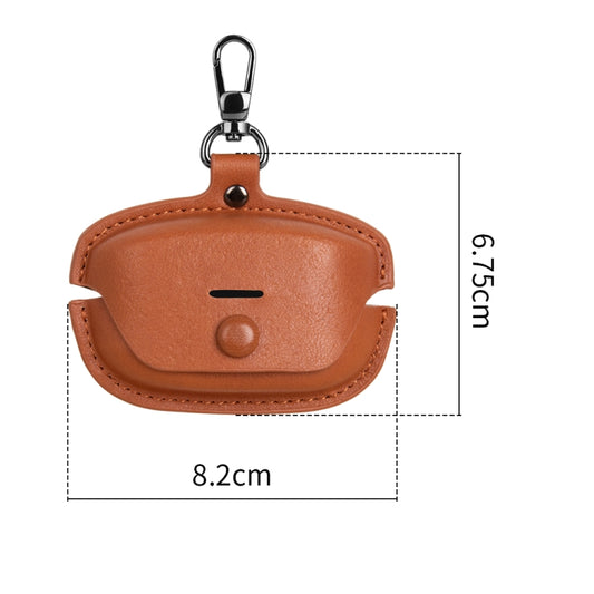 For Sony WF-1000XM4 Leather TWS Earphone Protective Case with Hook(Dark Brown) - Other Earphone Case by buy2fix | Online Shopping UK | buy2fix