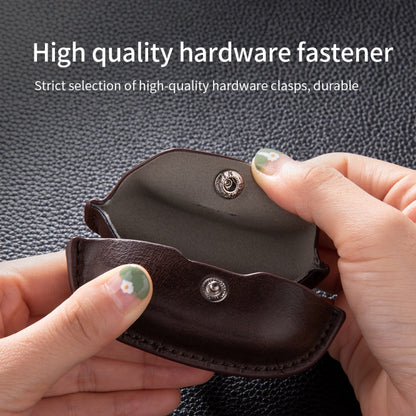 For Sony WF-1000XM4 Leather TWS Earphone Protective Case with Hook(Black) - Other Earphone Case by buy2fix | Online Shopping UK | buy2fix