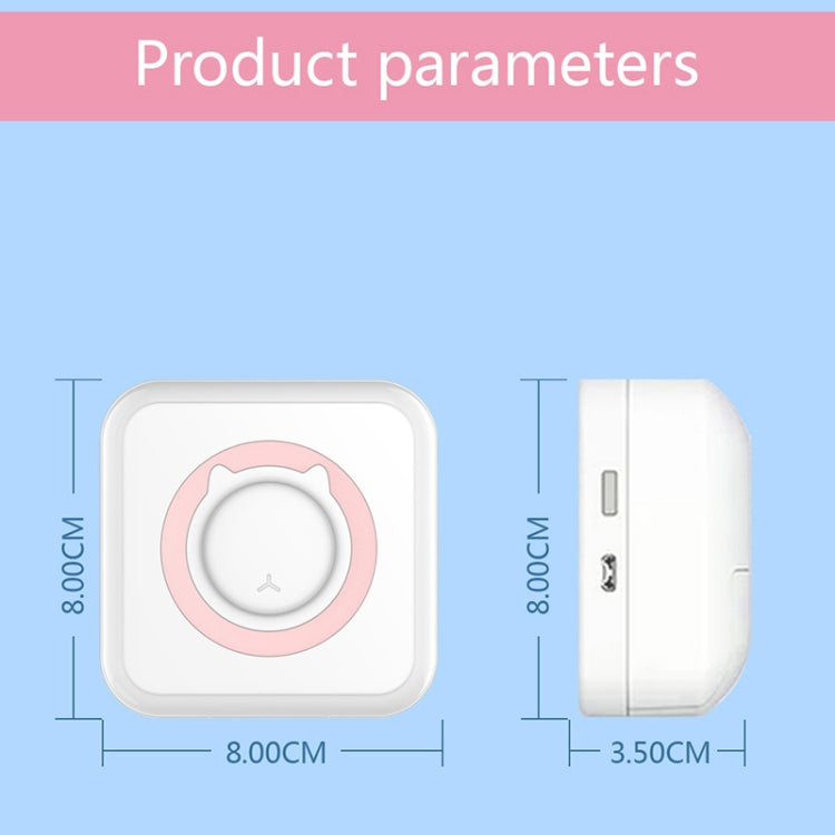 C15 Portable Multifunction Mini Printer Support OCR Text Scanning(Pink) - Receipt Printers by buy2fix | Online Shopping UK | buy2fix