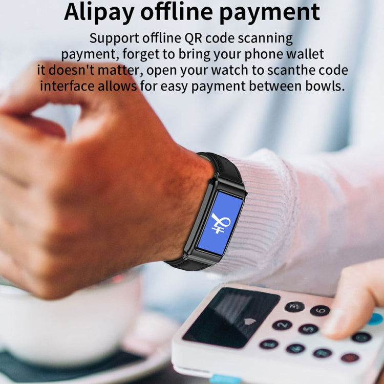 K80 1.57 inch Silicone Band IP67 Earphone Detachable Smart Watch Support Bluetooth Call(Black) by buy2fix