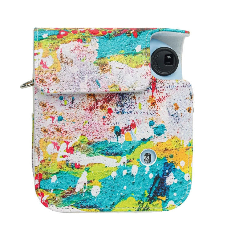 For FUJIFILM instax mini 12 Painted Full Body Leather Case Camera Bag with Strap(Abstract Painting) by buy2fix