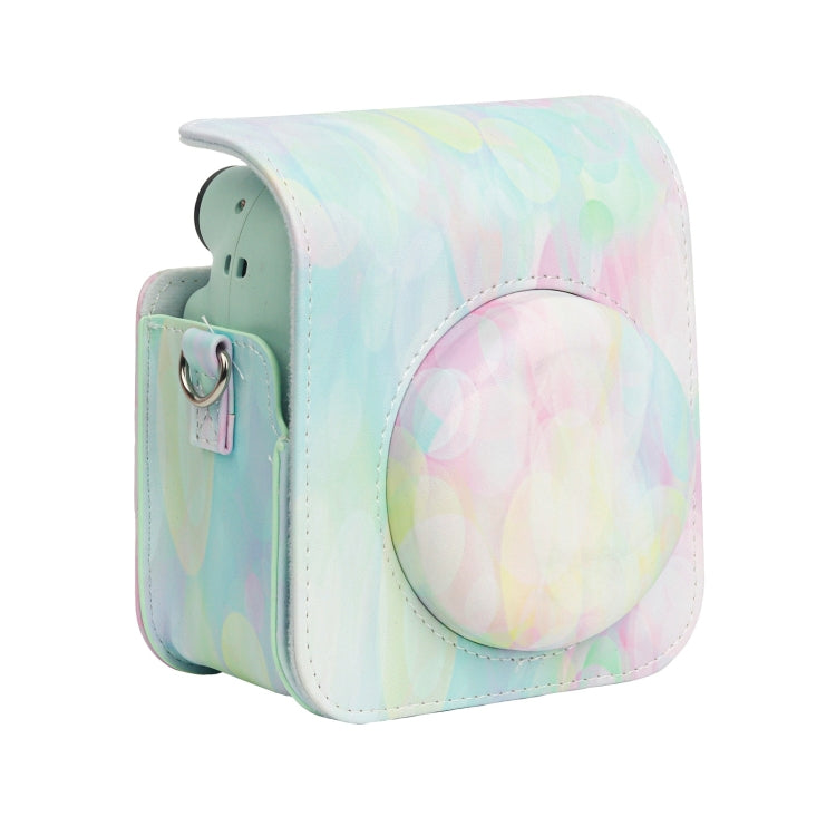 For FUJIFILM instax mini 12 Painted Full Body Leather Case Camera Bag with Strap(Dream Bubble) by buy2fix