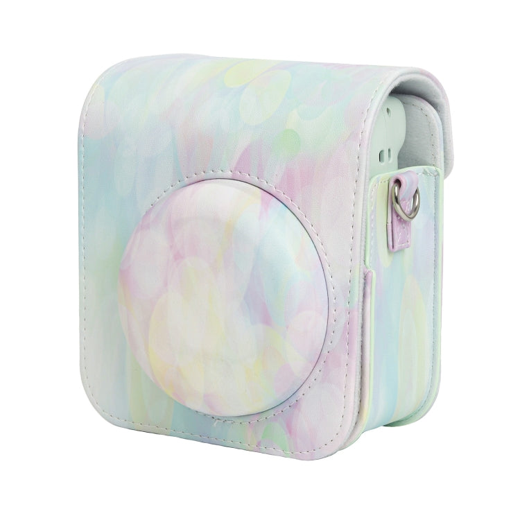 For FUJIFILM instax mini 12 Painted Full Body Leather Case Camera Bag with Strap(Dream Bubble) by buy2fix