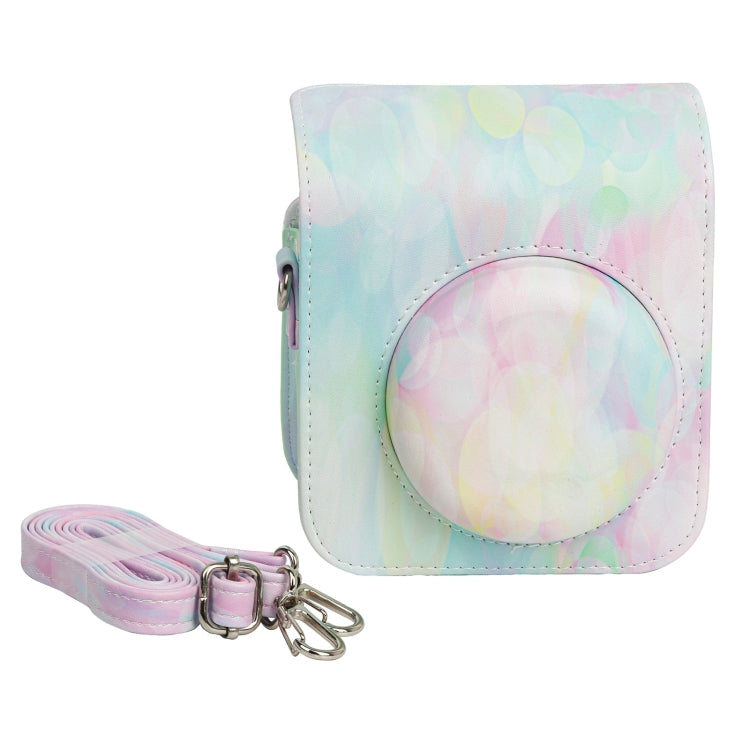 For FUJIFILM instax mini 12 Painted Full Body Leather Case Camera Bag with Strap(Dream Bubble) by buy2fix