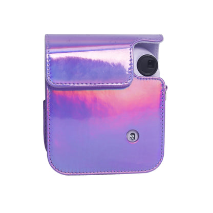 For FUJIFILM instax mini 12 Laser Full Body Leather Case Camera Bag with Strap(Purple) by buy2fix