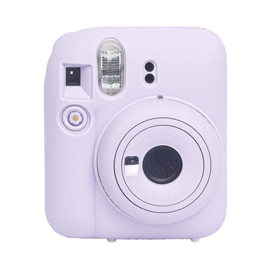 For FUJIFILM instax mini 12 Soft Silicone Camera Protective Case(Purple) by buy2fix