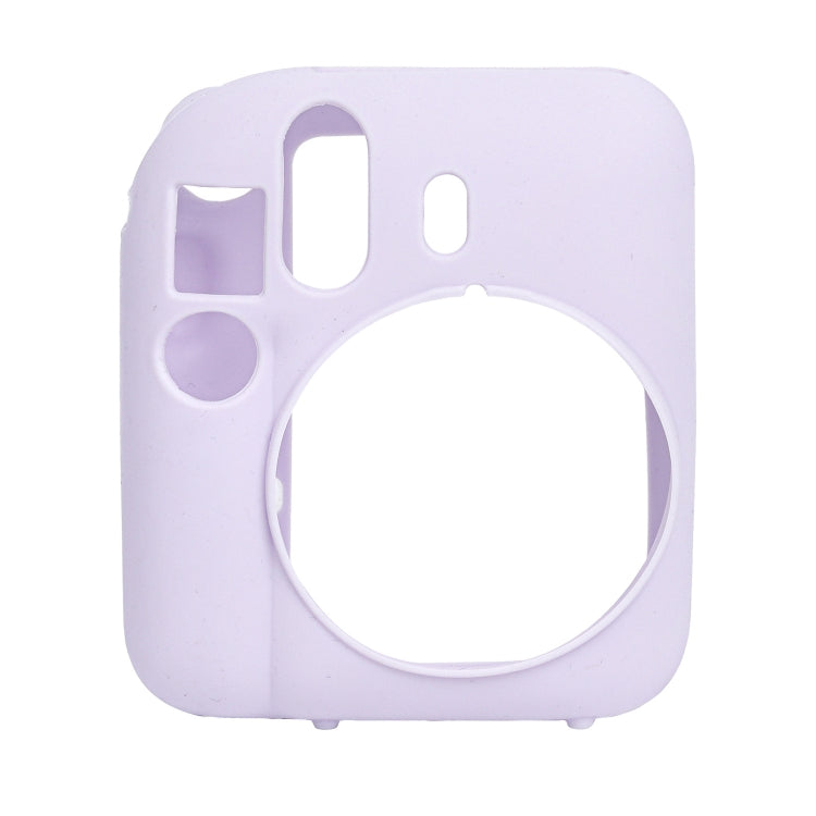 For FUJIFILM instax mini 12 Soft Silicone Camera Protective Case(Purple) by buy2fix