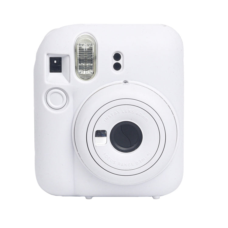 For FUJIFILM instax mini 12 Soft Silicone Camera Protective Case(White) by buy2fix
