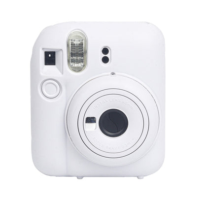 For FUJIFILM instax mini 12 Soft Silicone Camera Protective Case(White) by buy2fix