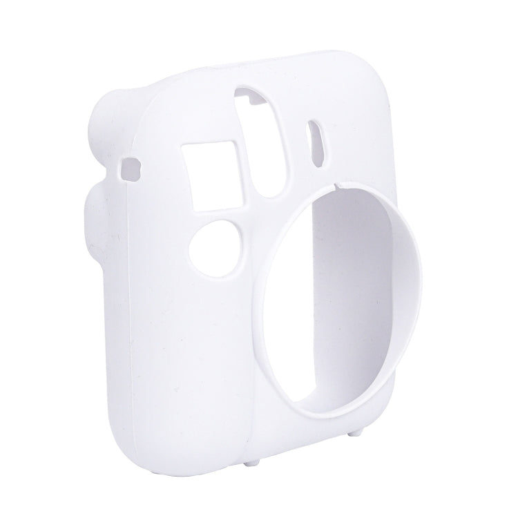 For FUJIFILM instax mini 12 Soft Silicone Camera Protective Case(White) by buy2fix