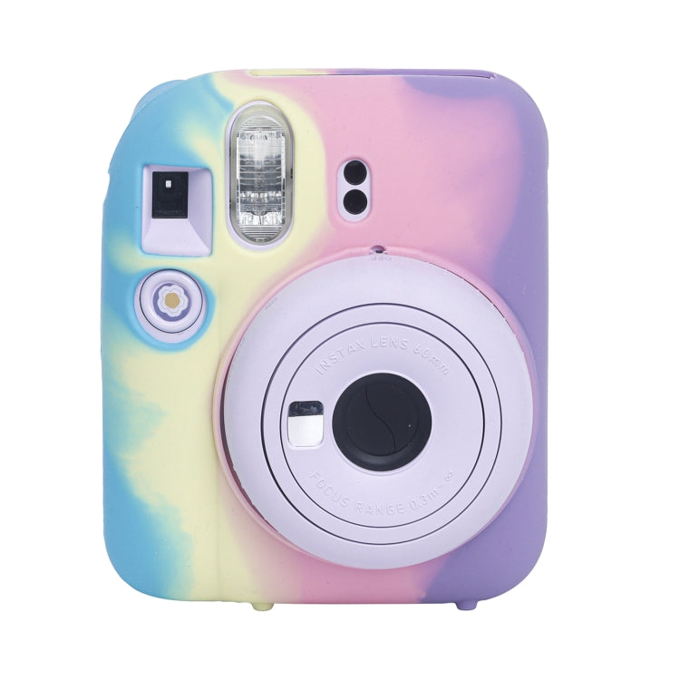 For FUJIFILM instax mini 12 Soft Silicone Camera Protective Case(Dark Blue Purple) by buy2fix