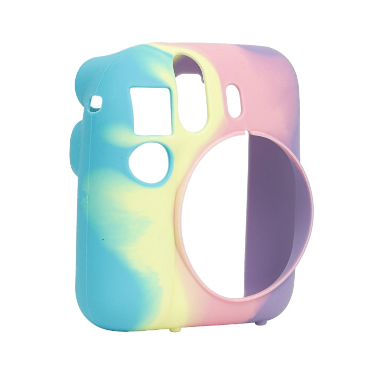 For FUJIFILM instax mini 12 Soft Silicone Camera Protective Case(Dark Blue Purple) by buy2fix