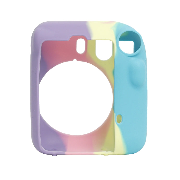For FUJIFILM instax mini 12 Soft Silicone Camera Protective Case(Dark Blue Purple) by buy2fix
