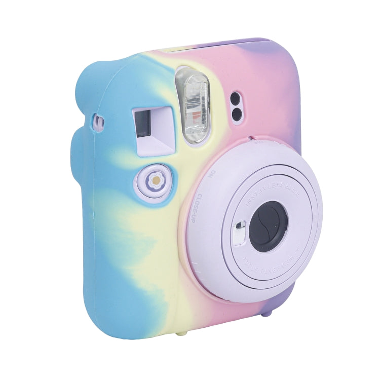 For FUJIFILM instax mini 12 Soft Silicone Camera Protective Case(Dark Blue Purple) by buy2fix