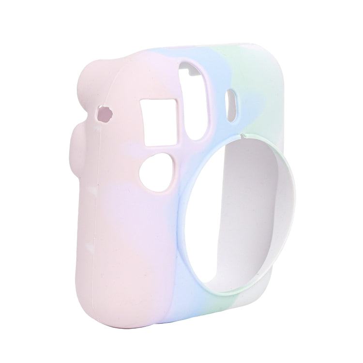 For FUJIFILM instax mini 12 Soft Silicone Camera Protective Case(Pink Blue White) by buy2fix