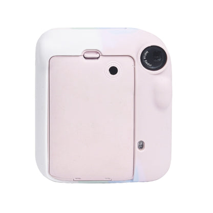 For FUJIFILM instax mini 12 Soft Silicone Camera Protective Case(Pink Blue White) by buy2fix