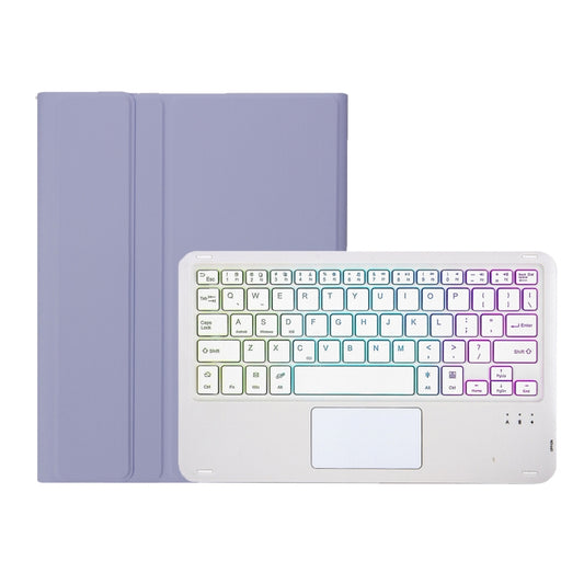 For Huawei MatePad 11.5 2023 AH17-AS Lambskin Texture Ultra-thin Detachable Backlight Bluetooth Keyboard Leather Case with Touchpad(Purple) - For Huawei by buy2fix | Online Shopping UK | buy2fix