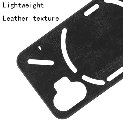 For Nothing Phone 2 Cow Pattern Sewing Back Cover Phone Case(Black) - Nothing Cases by buy2fix | Online Shopping UK | buy2fix