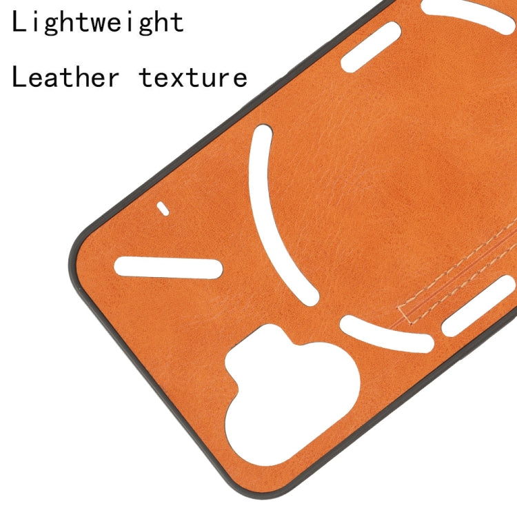 For Nothing Phone 2 Cow Pattern Sewing Back Cover Phone Case(Yellow) - Nothing Cases by buy2fix | Online Shopping UK | buy2fix