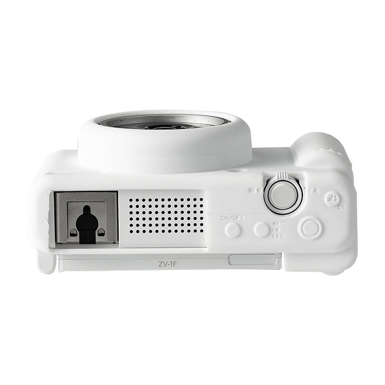 For Sony ZV-1F / ZV1 M2 Soft Silicone Protective Case(White) by buy2fix