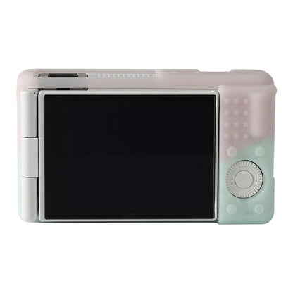 For Sony ZV-1F / ZV1 M2 Soft Silicone Protective Case(Jello Pink Green) by buy2fix