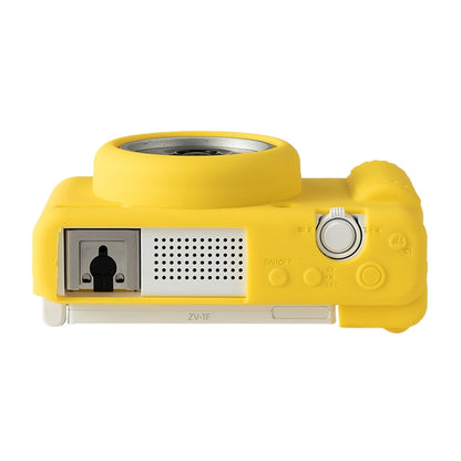 For Sony ZV-1F / ZV1 M2 Soft Silicone Protective Case(Yellow) by buy2fix