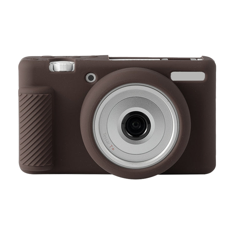 For Sony ZV-1F / ZV1 M2 Soft Silicone Protective Case(Coffee) by buy2fix