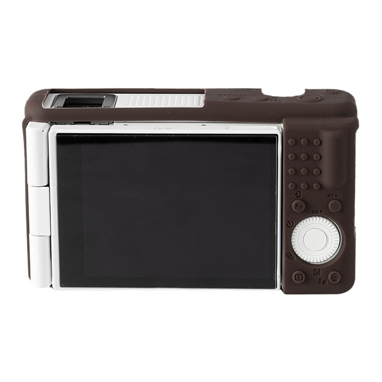 For Sony ZV-1F / ZV1 M2 Soft Silicone Protective Case(Coffee) by buy2fix