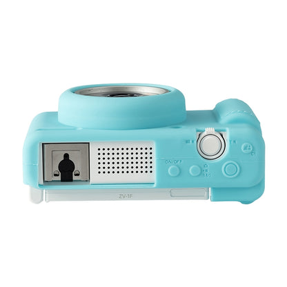 For Sony ZV-1F / ZV1 M2 Soft Silicone Protective Case(Sky Blue) by buy2fix