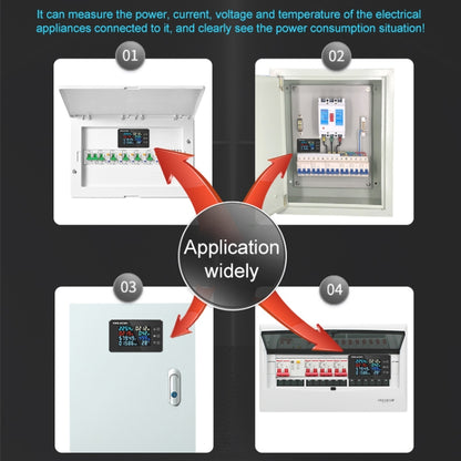 KWS-AC301-20A 50-300V AC Digital Current Voltmeter(Black) by buy2fix