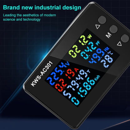 KWS-AC301L-100A 50-300V AC Digital Display Closed Current Voltmeter with 485 Communication(Black) by buy2fix