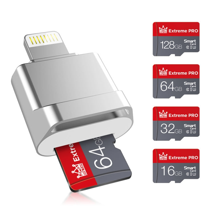 MicroDrive 8pin To TF Card Adapter Mini iPhone & iPad TF Card Reader (Silver) -  by MICRODRIVE | Online Shopping UK | buy2fix