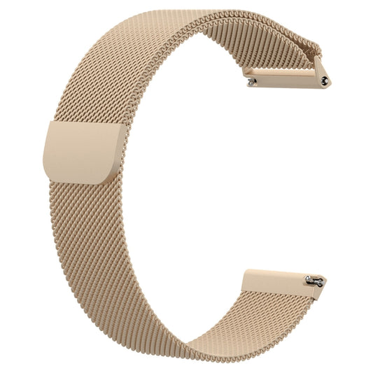 For Fitbit Versa 2 / Fitbit Versa / Fitbit Versa Lite Milanese Watch Band,, Small Size: 2.3x22.5cm(Champagne Gold) - Watch Bands by buy2fix | Online Shopping UK | buy2fix
