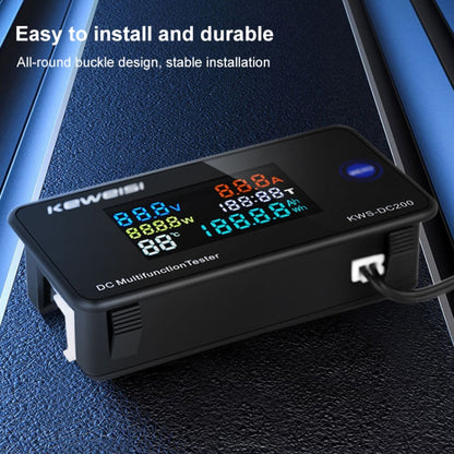 KWS-DC200-100A 8-120V DC Digital Display Voltage Current Watch with Shunt(Black) by buy2fix