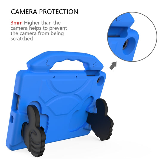 For Honor Pad X8 10.1 Thumb Bracket EVA Shockproof Tablet Case(Blue) - Honor by buy2fix | Online Shopping UK | buy2fix