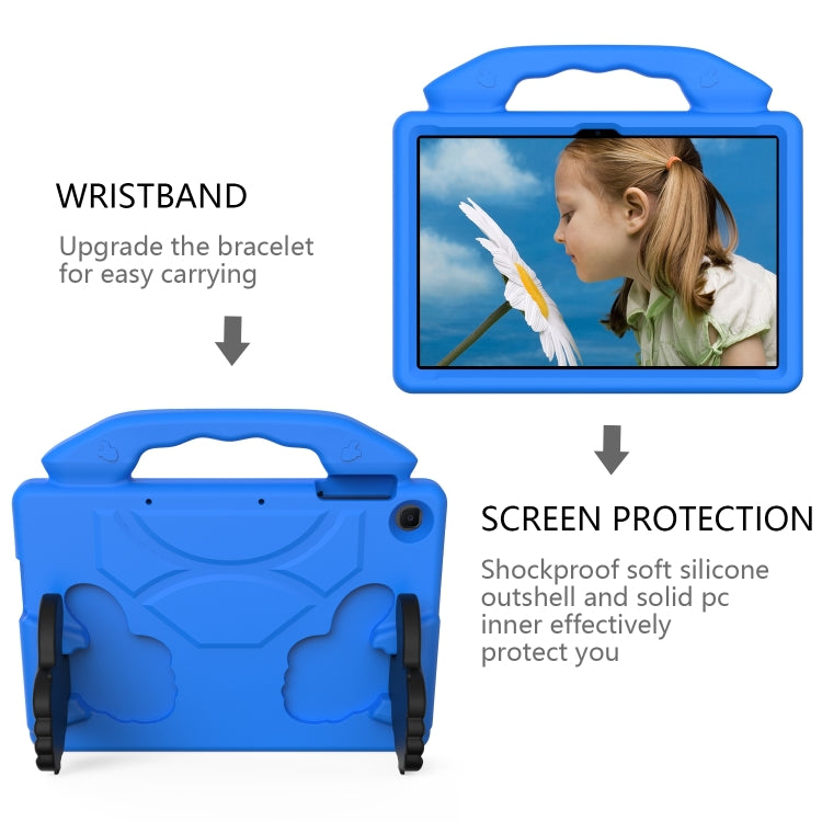 For Honor Pad X8 10.1 Thumb Bracket EVA Shockproof Tablet Case(Blue) - Honor by buy2fix | Online Shopping UK | buy2fix