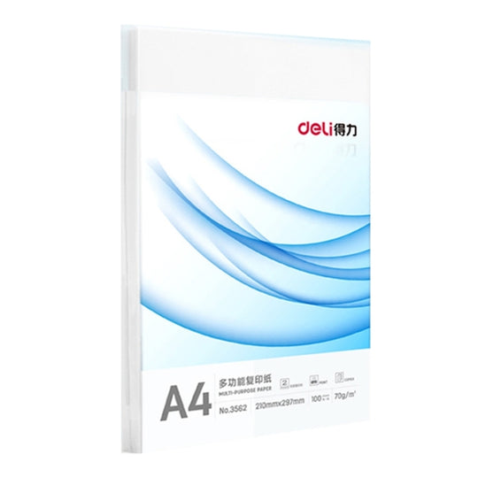 Deli 73380 A4 Multifunctional Copy Paper Office Copy Paper, Style: 100pcs A4 Paper(Random New and Old Packaging Delivery)