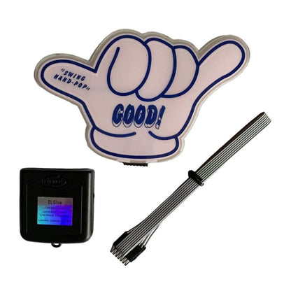 EL Luminous Car Stickers Cold Light Car Stickers Car Luminous Pattern Decoration(GOOD) by buy2fix