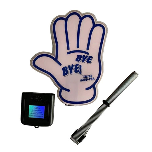 EL Luminous Car Stickers Cold Light Car Stickers Car Luminous Pattern Decoration(BYE BYE) by buy2fix