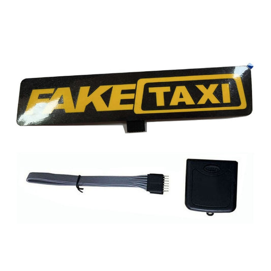 EL Luminous Car Stickers Cold Light Car Stickers Car Luminous Pattern Decoration(Fake Taxi) by buy2fix